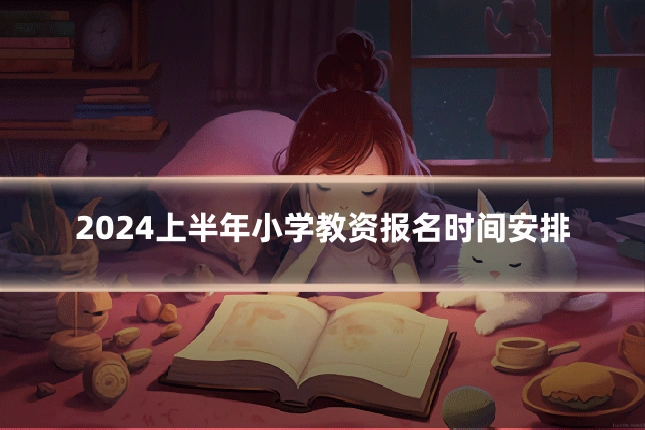 2024上半年小学教资报名时间安排