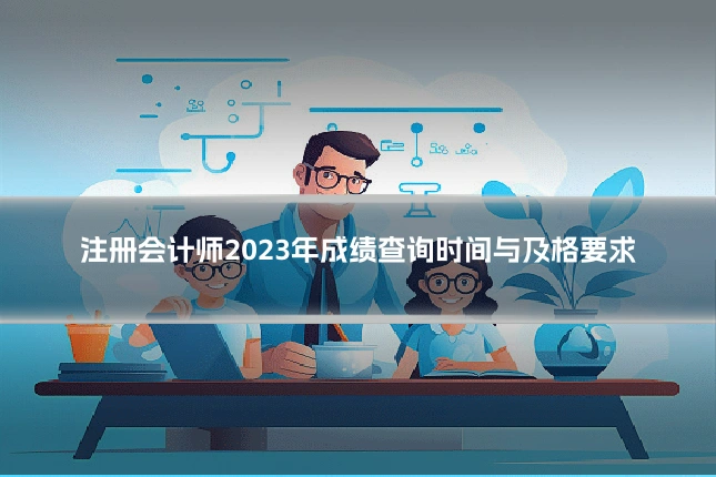 注册会计师2023年成绩查询时间与及格要求