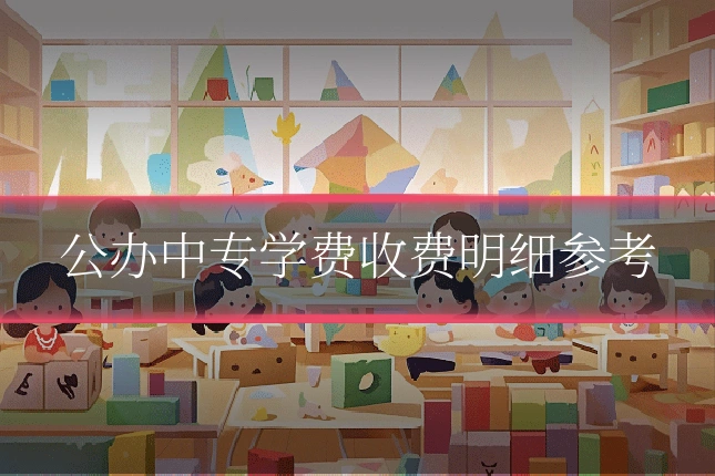 公办中专学费收费明细参考