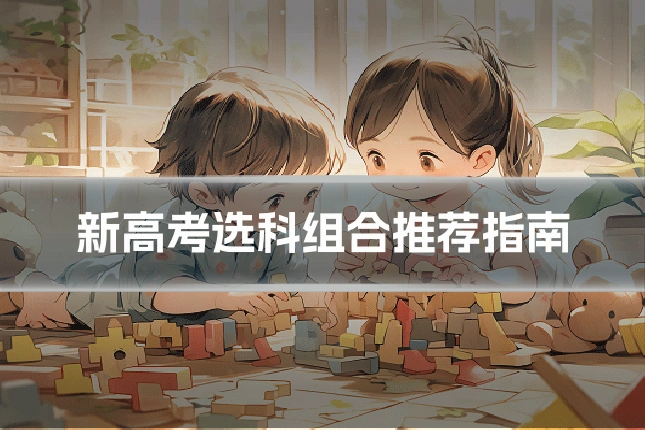新高考选科组合推荐指南