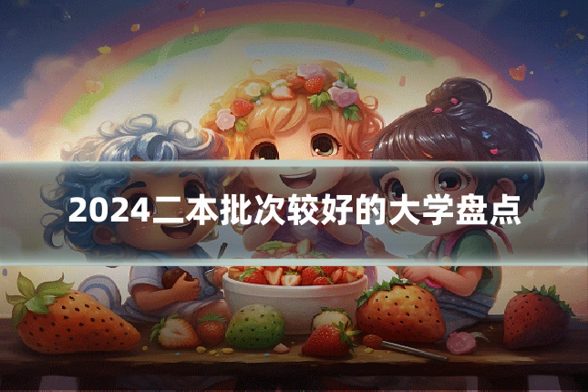 2024二本批次较好的大学盘点