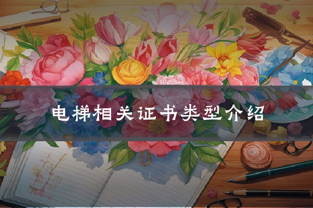 电梯相关证书类型介绍