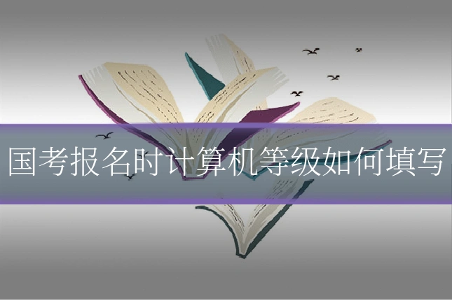 国考报名时计算机等级如何填写