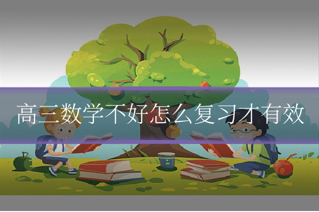 高三数学不好怎么复习才有效