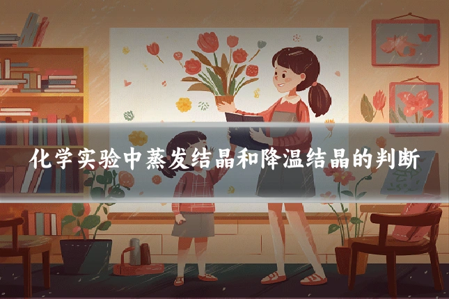 化学实验中蒸发结晶和降温结晶的判断