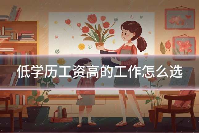 低学历工资高的工作怎么选