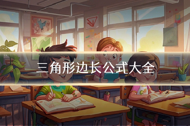 三角形边长公式大全