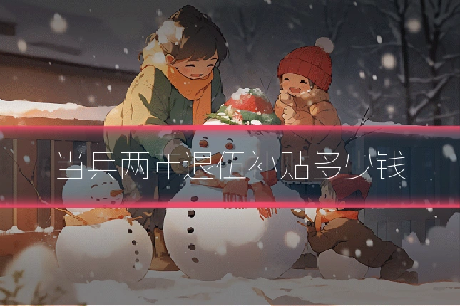 当兵两年退伍补贴多少钱