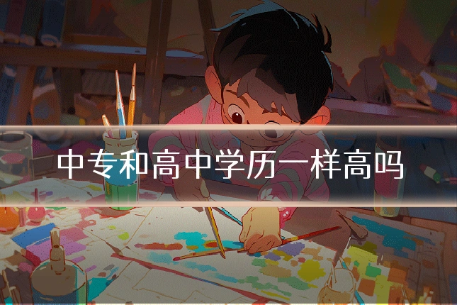 中专和高中学历一样高吗