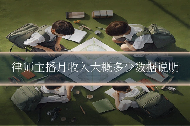 律师主播月收入大概多少数据说明