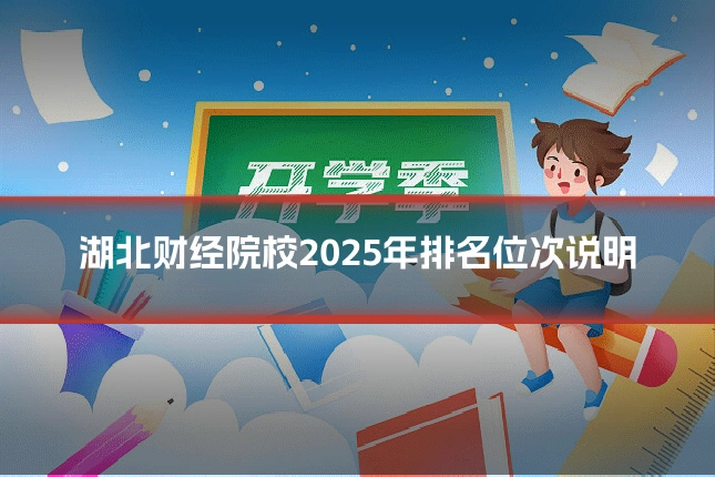 湖北财经院校2025年排名位次说明