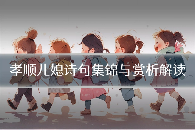 孝顺儿媳诗句集锦与赏析解读