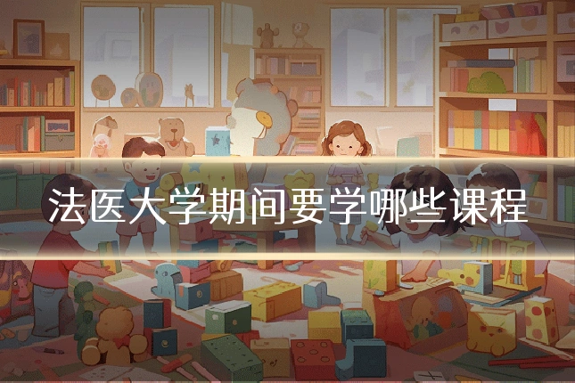 法医大学期间要学哪些课程