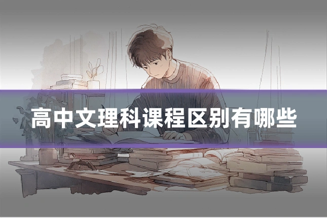 高中文理科课程区别有哪些