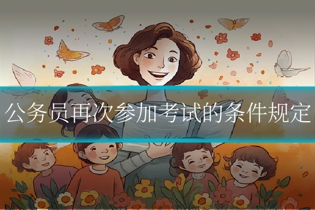 公务员再次参加考试的条件规定
