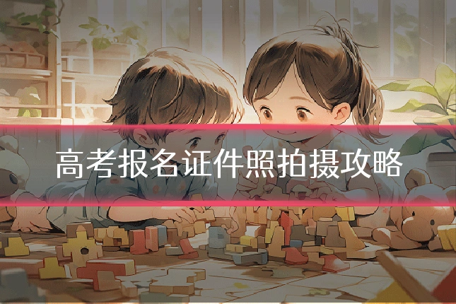 高考报名证件照拍摄攻略