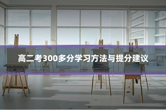 高二考300多分学习方法与提分建议
