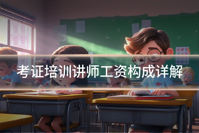 考证培训讲师工资构成详解
