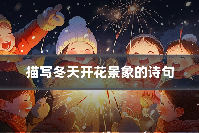描写冬天开花景象的诗句