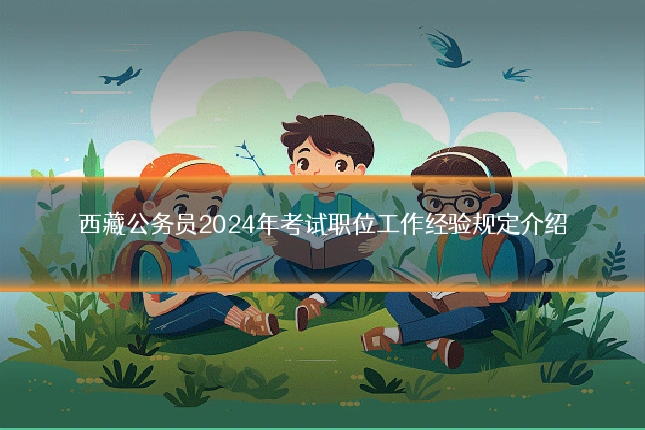 西藏公务员2024年考试职位工作经验规定介绍