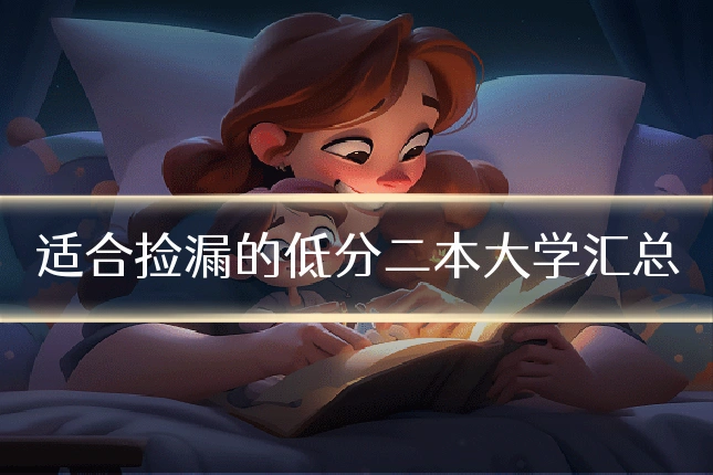 适合捡漏的低分二本大学汇总