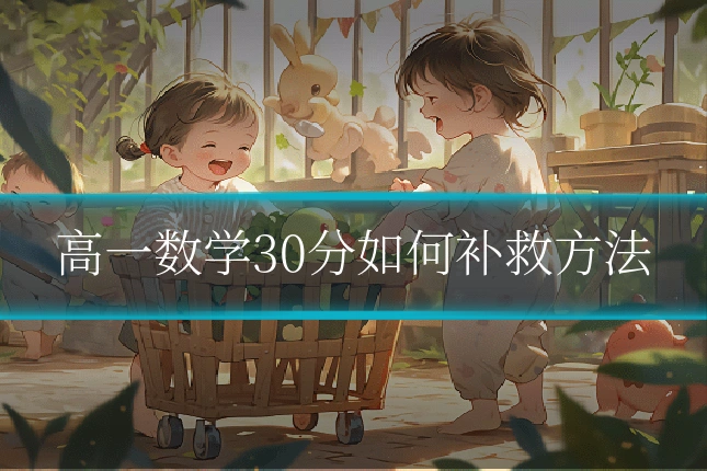 高一数学30分如何补救方法