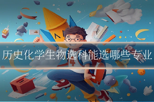 历史化学生物选科能选哪些专业