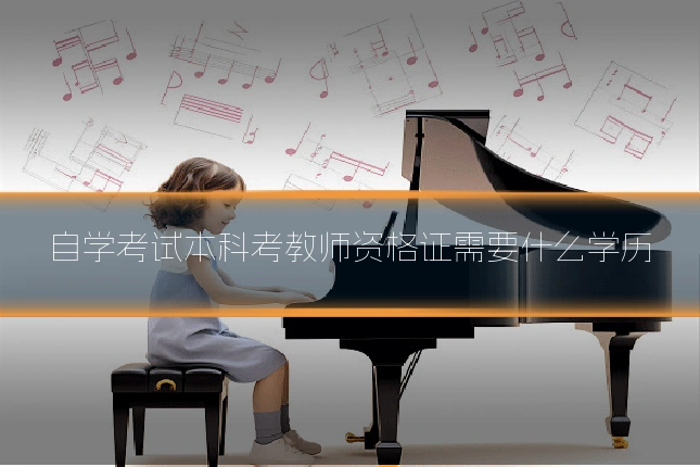 自学考试本科考教师资格证需要什么学历