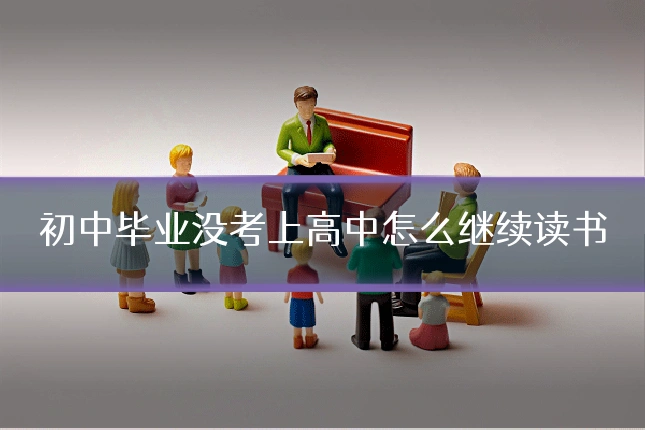 初中毕业没考上高中怎么继续读书
