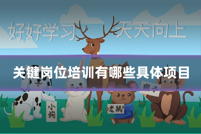 关键岗位培训有哪些具体项目
