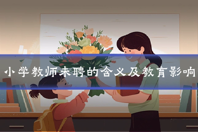小学教师未聘的含义及教育影响