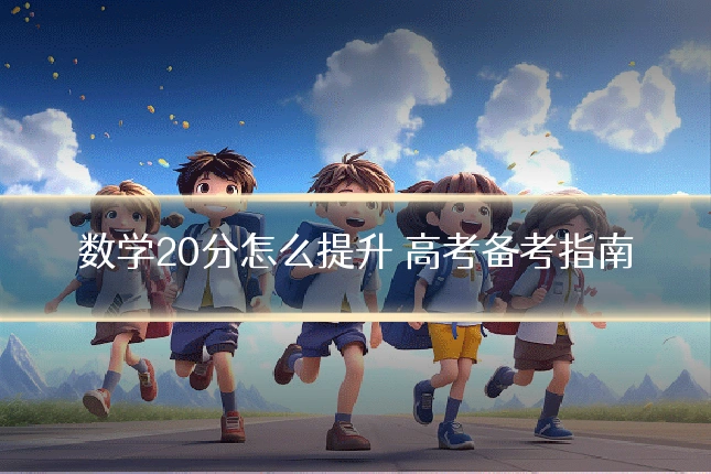 数学20分怎么提升 高考备考指南