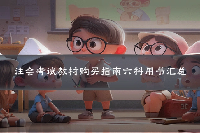 注会考试教材购买指南六科用书汇总