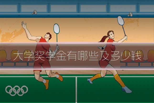 大学奖学金有哪些及多少钱