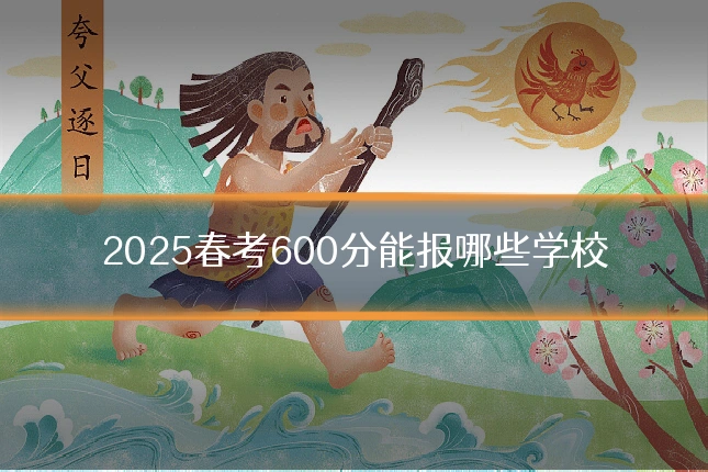 2025春考600分能报哪些学校
