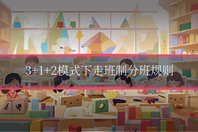 3+1+2模式下走班制分班规则
