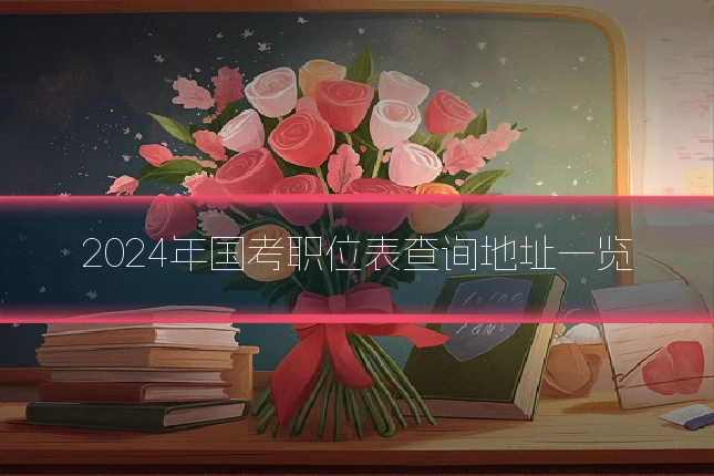 2024年国考职位表查询地址一览