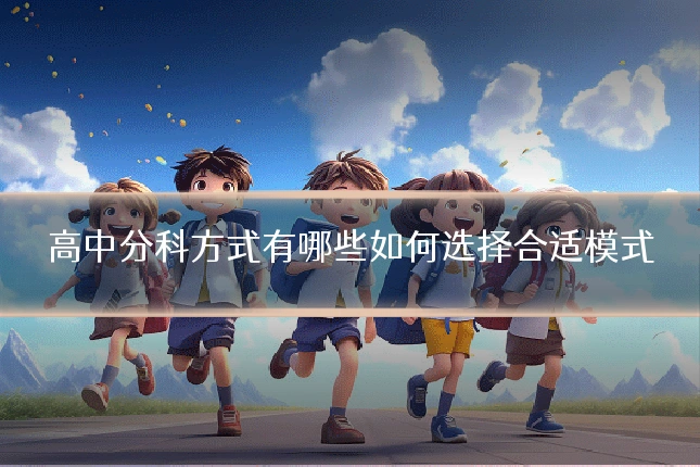 高中分科方式有哪些如何选择合适模式