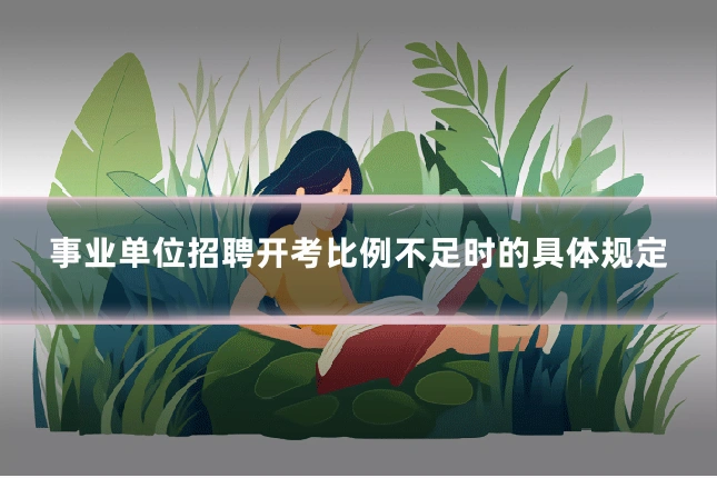 事业单位招聘开考比例不足时的具体规定