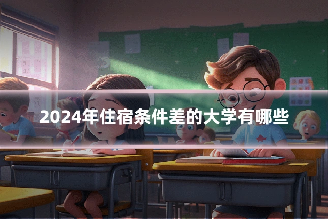 2024年住宿条件差的大学有哪些