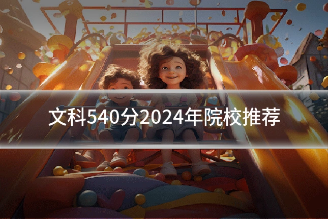 文科540分2024年院校推荐