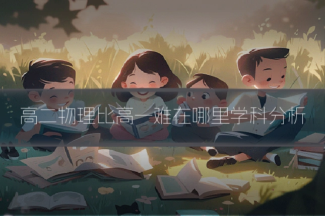 高二物理比高一难在哪里学科分析