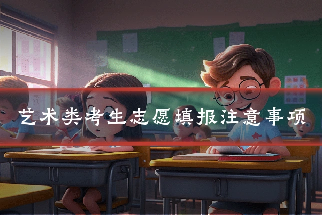 艺术类考生志愿填报注意事项