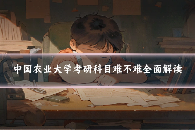 中国农业大学考研科目难不难全面解读