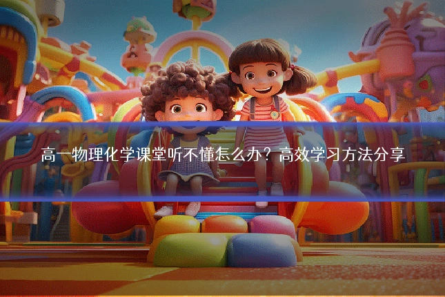 高一物理化学课堂听不懂怎么办?高效学习方法分享