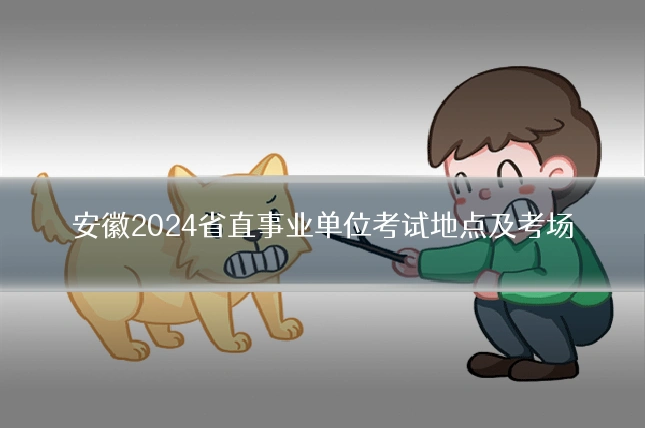 安徽2024省直事业单位考试地点及考场