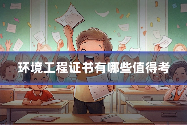 环境工程证书有哪些值得考