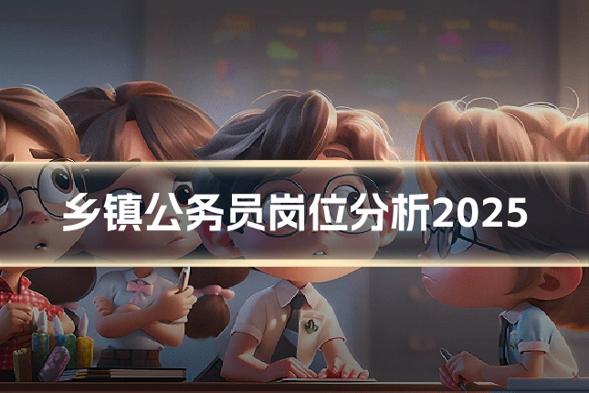 乡镇公务员岗位分析2025
