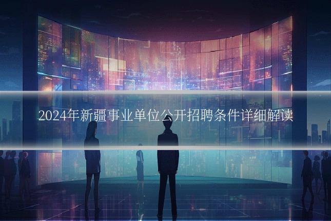 2024年新疆事业单位公开招聘条件详细解读