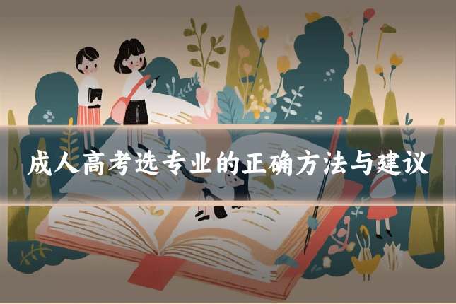 成人高考选专业的正确方法与建议